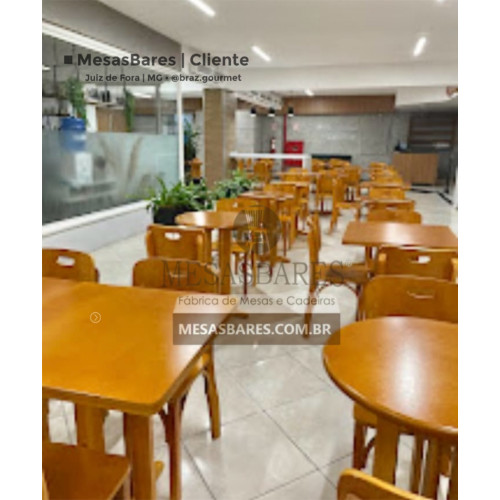 Cadeira de Madeira Boteco Bar Preta RJ- Cod: 1732